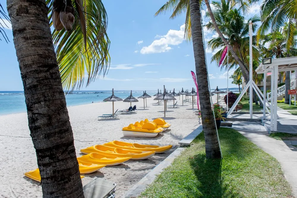 Kayaks on the beach